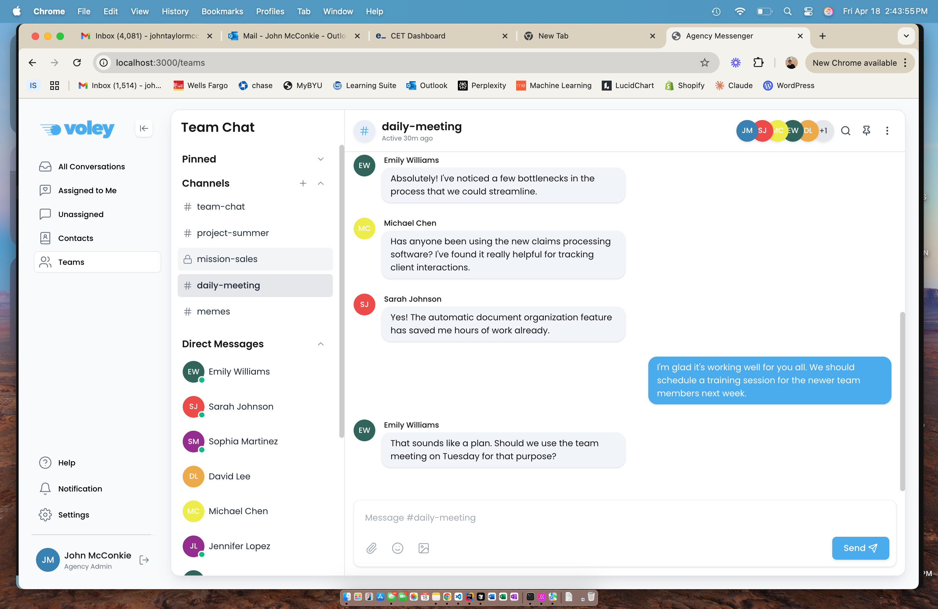 Team Collaboration Feature